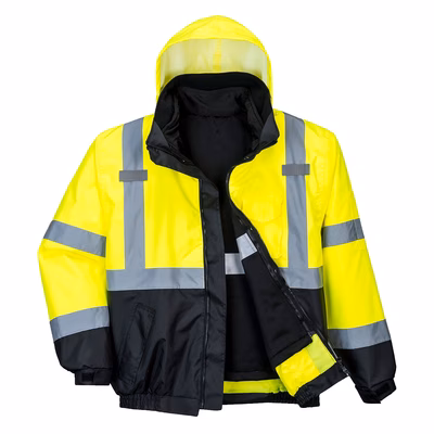 Immagine di Bomber premium 3 in 1 ad alta visibilit PORTWEST S365 colore Yellow/Black taglia XXXXL