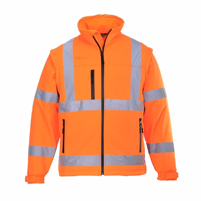 Immagine di Softshell 2x1 hi-vis (3l) PORTWEST S428 colore arancione taglia M