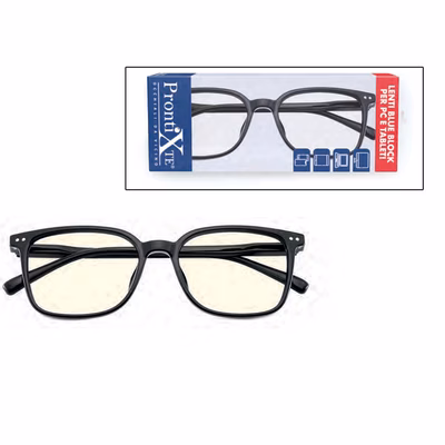 Immagine di Occhiali protettivi per pc PRONTIXTE BLUE BLOCK gradazione +2,00 colore nero
