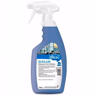 Immagine di Detergente liquido vetri e multiuso ELICA ELIGLASS ml 750 n.2 spruzzatori inclusi