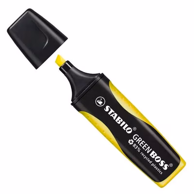 Immagine di Evidenziatore STABILO GREEN BOSS colore giallo