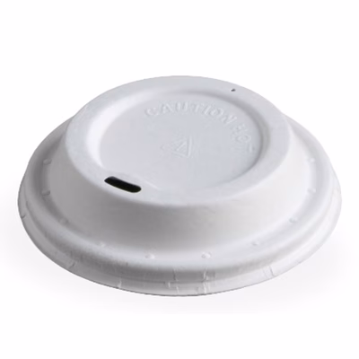 Immagine di Coperchio USOBIO in polpa di cellulosa per bicchiere 360 ml