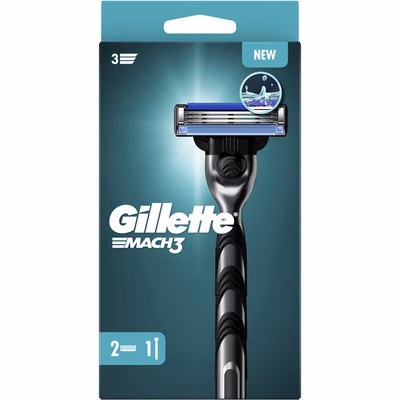 Immagine di Rasoio GILLETTE MACH3 2UP + 2 lame di ricambio