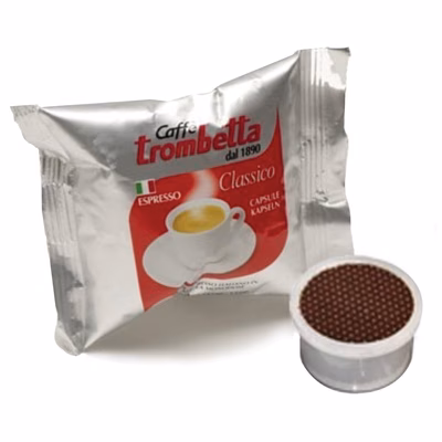Immagine di Capsule caffè TROMBETTA compatibili Espresso Point miscela classica