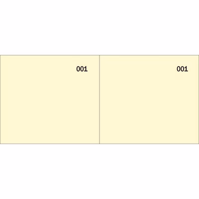 Immagine di Blocco scontrini 2 sezioni numerato giallo