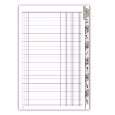 Immagine di Scadenzario 12 mesi DATA UFFICIO 2116N1363G pg120 cm21x29,7 gennaio/dicembre-10 pag/mese con spirale