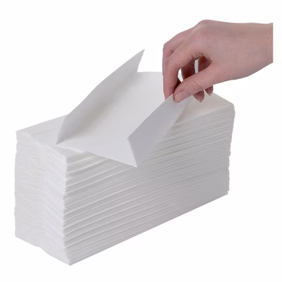 Immagine di Carta asciugamani riciclata piegata a "C" EUROCARTA ECONET 1 velo 192 fogli