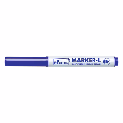 Immagine di Pennarello per lavagne bianche ELICA MARKER-L tratto medio punta conica colore blu
