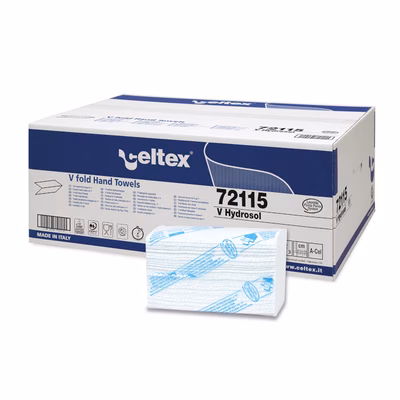 Immagine di Carta asciugamani piegata a "V" CELTEX HYDROSOL3 veli 170 fogli