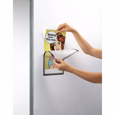 Immagine di Tasca porta documenti magnetica A4 DURABLE colore antracite