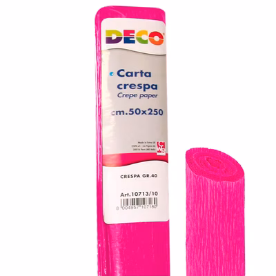 Immagine di Carta crespa DECO g40 rotolo cm 50x250 colore fucsia