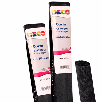 Immagine di Carta crespa DECO g40 rotolo cm 50x250 colore nero