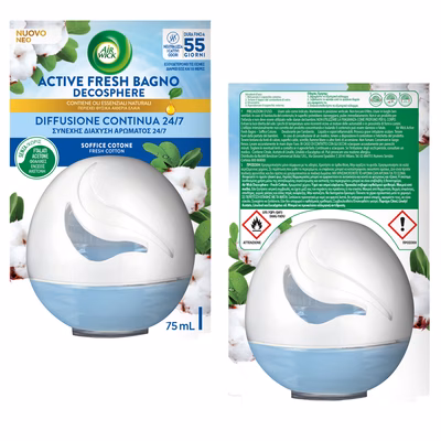 Immagine di Profumatore da bagno AIR WICK Active Fresh fragranza soffice cotone