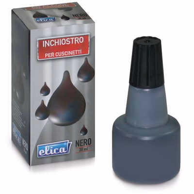 Immagine di Inchiostro per timbri in gomma ml 30 colore nero
