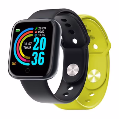 Immagine di Smartwatch 1,44" NILOX NILOX - Smartwatch sportivo, 2 cinturini in confez NXSWTRAILBANDYL