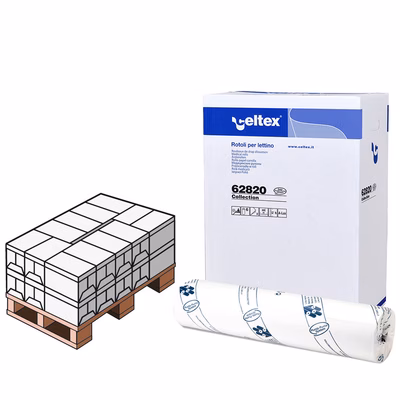 Immagine di Mezzo pallet lenzuolino medico CELTEX COLLECTION 2 veli 200 strappi metri 68