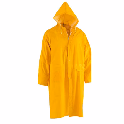 Immagine di Impermeabile lungo in pvc/polies/pvc giallo M