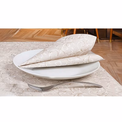 Immagine di Tovagliolo Airlaid in carta a secco MCR 40x40 Oro colore beige 50 pezzi