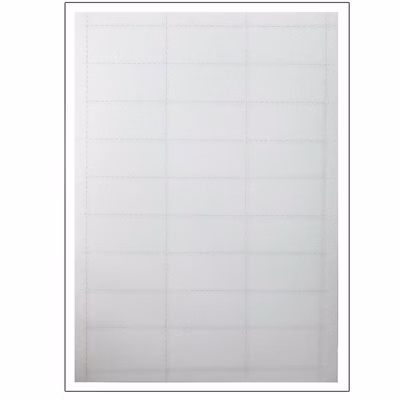 Immagine di Etichette prefustellate NON adesive mm 63x30 100 fogli da 27 etichette per foglio
