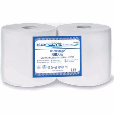 Immagine di Rotolo industriale EUROCARTA S800 2 veli 800 strappi metri 160