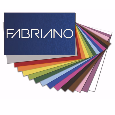Immagine di Cartoncino liscio FABRIANO cm 70x100 g200 colori assortiti risma da 120 fogli
