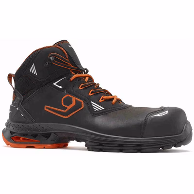 Immagine di Calzatura alta BASE DUBLIN S3S ESD LG FO SR-BK nero/arancio taglia 44