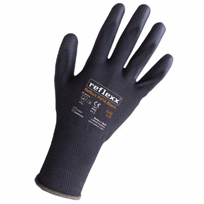 Immagine di Guanti spalmati in poliuretano nero taglia XS - paio