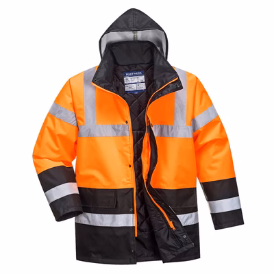 Immagine di Giacca traffic bicolore hi-vis PORTWEST S467 colore arancione/nero taglia XXL