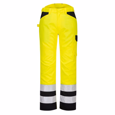 Immagine di Pw2 pantaloni service ad alta visibilità PORTWEST PW241 colore Yellow/Black taglia 58