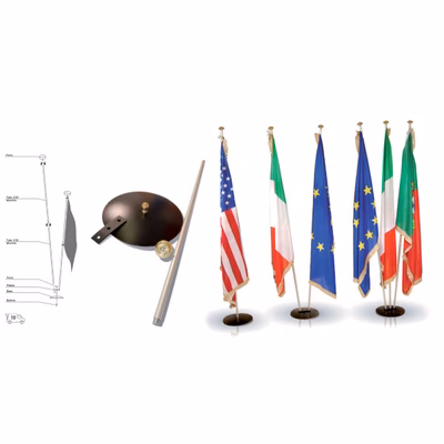 Immagine di Piedistallo da sala Luxury Cromato 1 posto