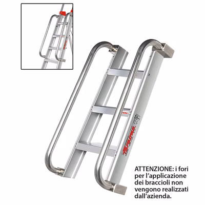 Immagine di Coppia braccioli FARAONE optional per scale linea SELLA