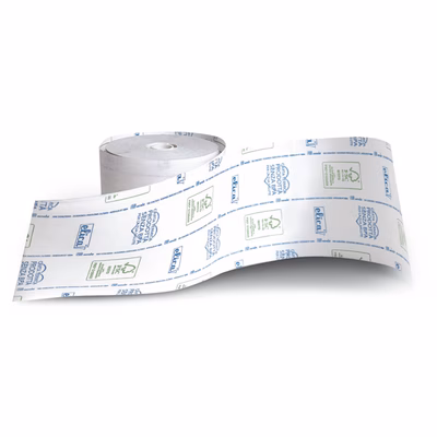 Immagine di Rotolo Elica in carta termica 48 g omologato per cassa telematica mm 79,5x92 m anima 12 mm
