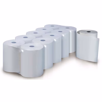 Immagine di Rotoli Elica in carta termica 55 g per calcolatrici e POS mm 57x25 m anima 12 mm
