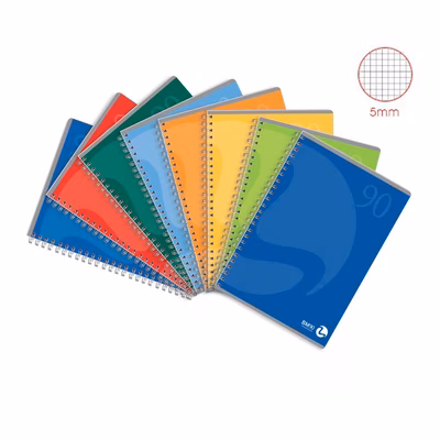 Immagine di Quaderno con spirale BM 0105829 A5 quadri 5M ff60 g90