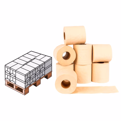 Immagine di Mezzo pallet carta igienica HYGENIA in bamboo 2 veli