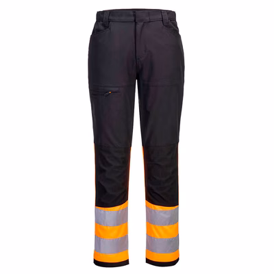 Immagine di Pantalone eco alta visibilità PORTWEST CD888 arancione/nero taglia 48