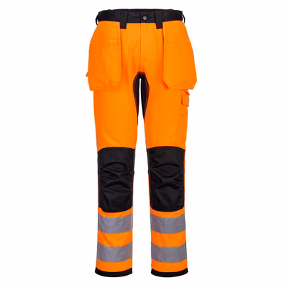 Immagine di Pantalone da lavoro ad alta visibilità PORTWEST CD889 arancione/nero taglia 49