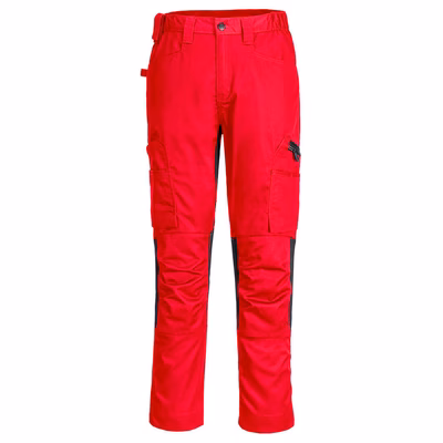 Immagine di Pantalone eco stretch WX2 PORTWEST CD881 colore rosso taglia 60