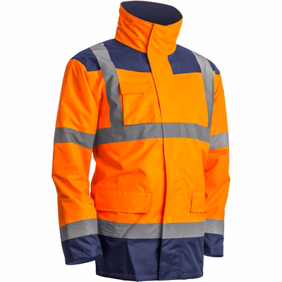Immagine di Parka alta visibilità 4 in 1 COVERGUARD KANATA colore arancione/blu taglia XXL
