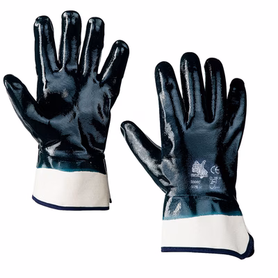 Immagine di Guanti in cotone spalmati in NBR SOTTOZERO 6302 colore blu taglia 10 - paio