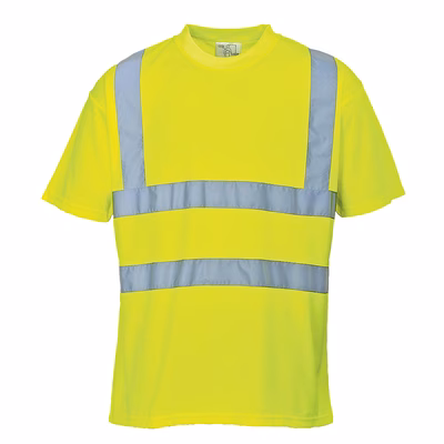Immagine di T-shirt alta visibilità PORTWEST S478 colore giallo taglia XL