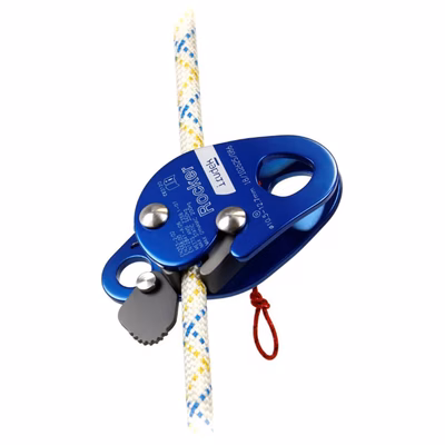 Immagine di Dispositivo anticaduta scorrevole in alluminio IRUDEK ROCKER 20 colore blu