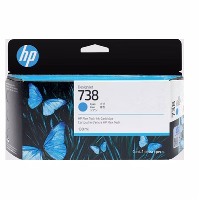Immagine di Inkjet HP 738 498N5A ciano 130 ml