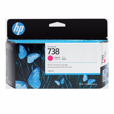 Immagine di Inkjet HP 738 498N6A magenta 130 ml