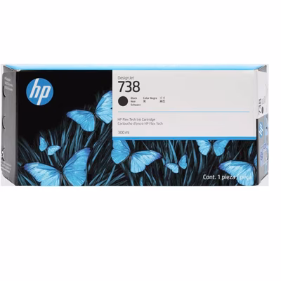 Immagine di Inkjet HP 738 498N8A nero 300 ml