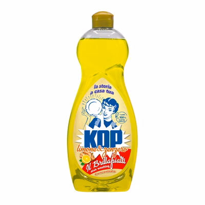 Immagine di Detergente liquido piatti manuale KOP ml 900 profumazione zenzero e limone