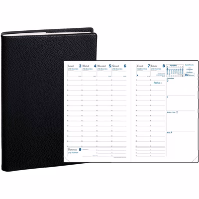 Immagine di Agenda Quo Vadis Impala Affari 10x15 nero
