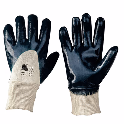 Immagine di Guanti in cotone spalmati in NBR SOTTOZERO 6303 colore blu taglia 10 - paio