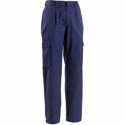 Immagine di Pantaloni multitasche GLOBAL TRADING WORK poliestere/cotone colore blu taglia S