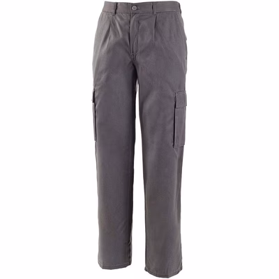 Immagine di Pantaloni multitasche GLOBAL TRADING WORK poliestere/cotone colore grigio taglia XL